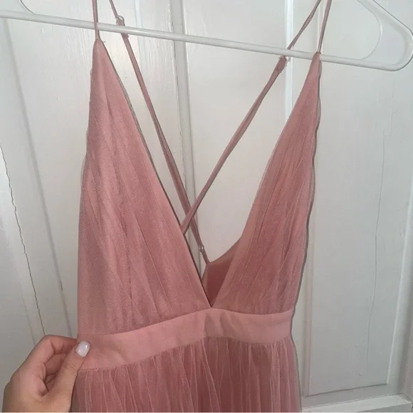 NWT Elegant Pink Evening Gown - Picture 3 of 5